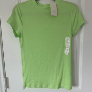 A new day short sleeve Ribbed Tee